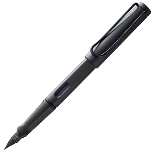 Lamy Safari Fountain Pen, Charcoal Medium Nib (L17M)