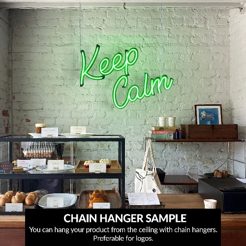 Custom Neon - 50 cm  (19.6”) / With Chain Hanger (+€30)
