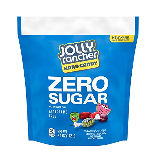 JOLLY RANCHER Zero Sugar Assorted Fruit Flavored Hard Candy Bag, 6.1 oz - Fruit - 6.1 Ounce (Pack of 1)