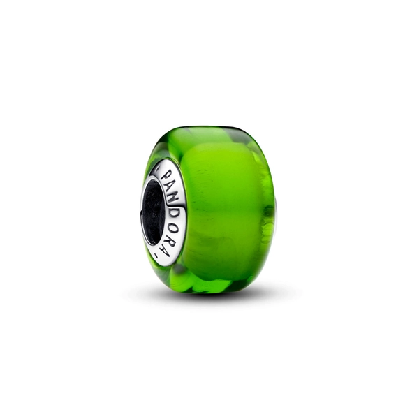Pandora ékszer Zöld mini muránói üveg charm - 793106C00