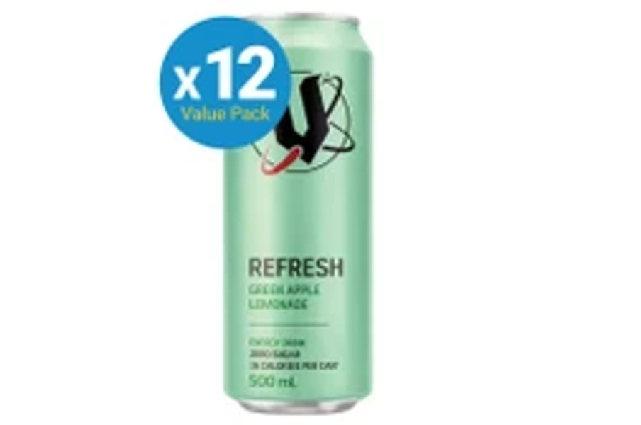 V Refresh Sugar Free Can - Green Apple Lemonade (500ml)