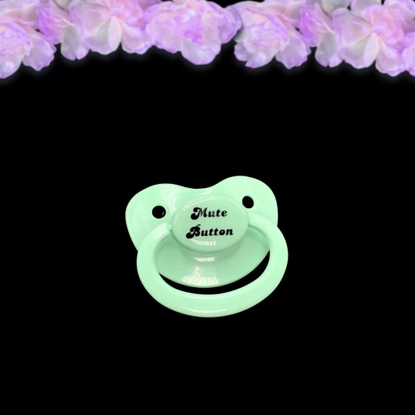 Mute Button Pacifier - ABDL Baby Pacifier in Various Colors for Soothing - Age Play | Little Space Baby Accessories
