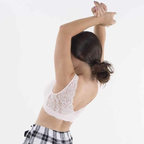 HUG SPORTS BRA w LACE - Ballet Slipper / S/M | 28-32 AA-DDD