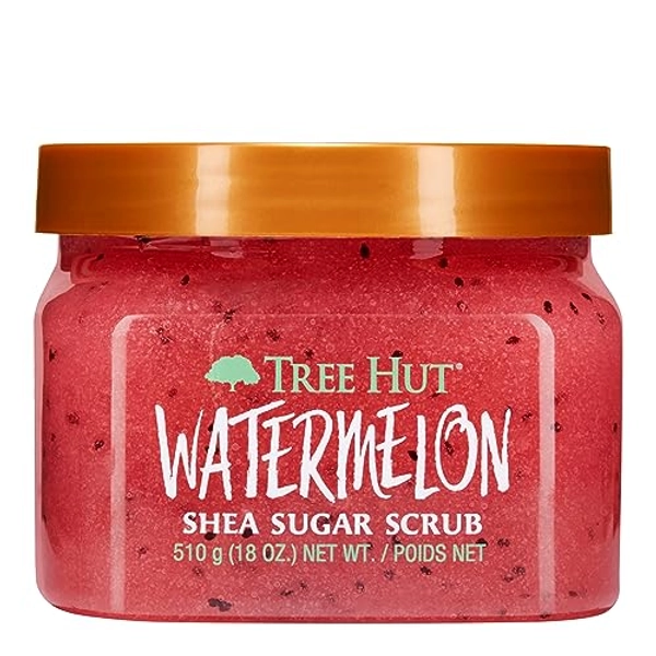 Tree Hut Watermelon Shea Sugar Scrub, 510.3 g, Ultra Hydrating and Peeling Scrub for Nourishing Essential Body Care