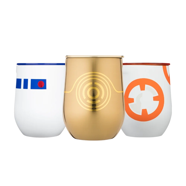 Star Wars™ Droids Stemless Set (3) | Stemless Cup Set 12oz / Droids