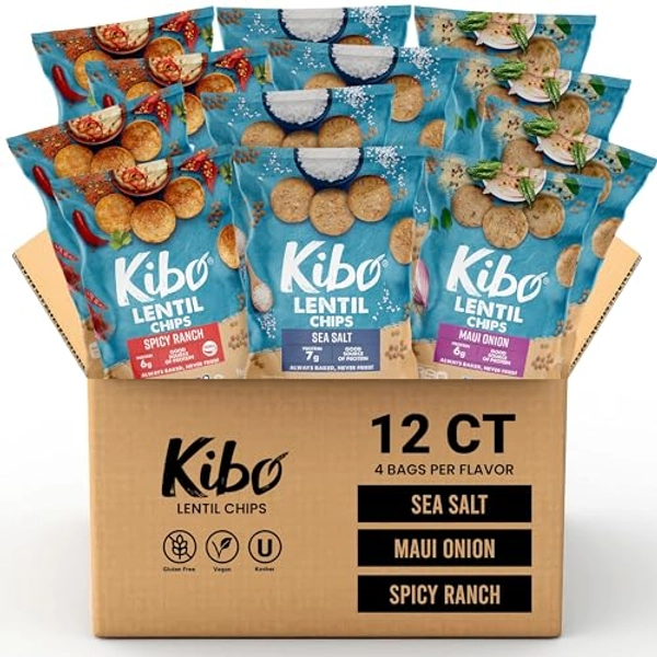 Kibo Lentil Chips Variety Pack