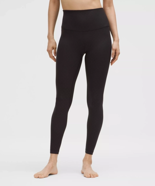 lululemon Align™ High-Rise Pant 25" - Lace Dot Emboss Black - 4