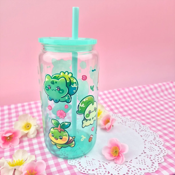 Grass Starters Glass Cup