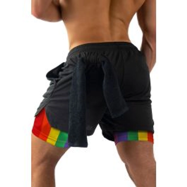Athletic Rainbow Shorts