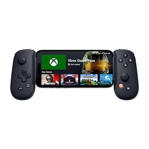BACKBONE One Mobile Gaming Controller for iPhone (Lightning) - 2nd Gen - Turn Your iPhone into a Gaming Console - Play Xbox, PlayStation, PC, & App Games (3 Months Apple Arcade Included) - 2nd Gen Lightning (Black)