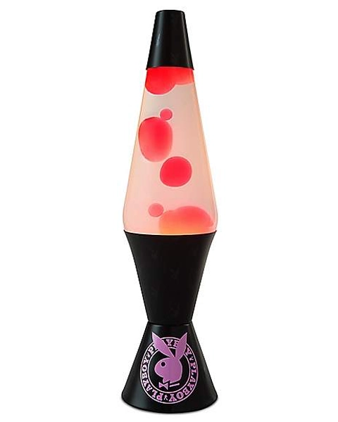 Playboy Bunny 17 Inch Lava Lamp Pink and Black