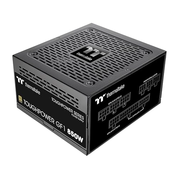 Thermaltake GF1 (2024) Fully Modular ATX 850W Power Supply - 80 Plus Gold - Ultra Quiet - Zero RPM, PS-TPD-0850FNFAGU-P - Gold - 850W