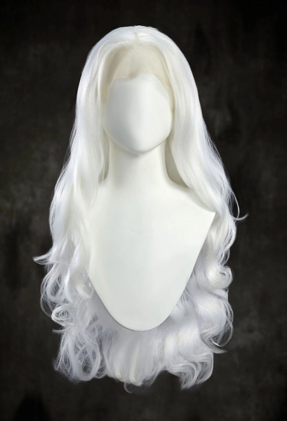 Wednesday Rosaline Rotwood Cosplay Wig Beige Blonde Two Tone Optional Long Curly Lace Wig