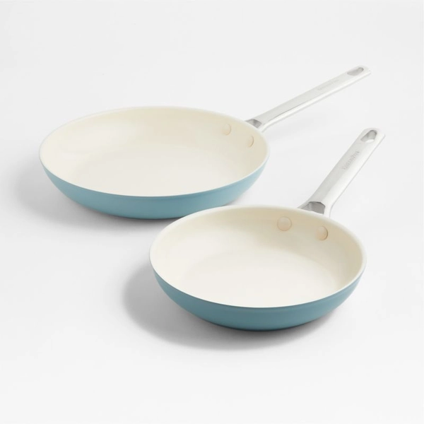 Greenpan ™ Padova Pro Blue Haze Non-Stick Ceramic Fry Pans, Set of 2
