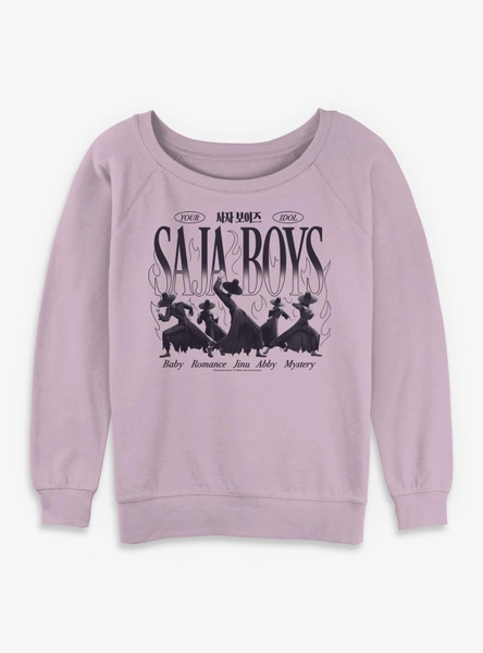 KPop Demon Hunters Saja Boys Your Idol Girls Slouchy Sweatshirt