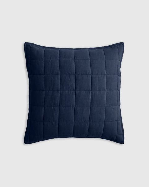 Belgian Linen Quilted Euro Sham