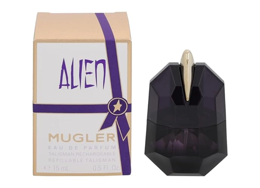 MUGLER Alien Eau de Parfum, Damen-Parfum, Amberartig, holzig und blumig, Außergewöhnlicher Duft, Nachfüllbar