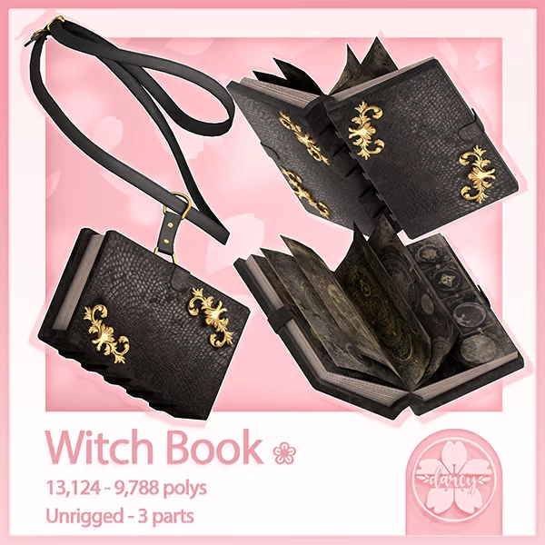 ❀/ Nitro / Witch book / VRC - Vtuber asset 