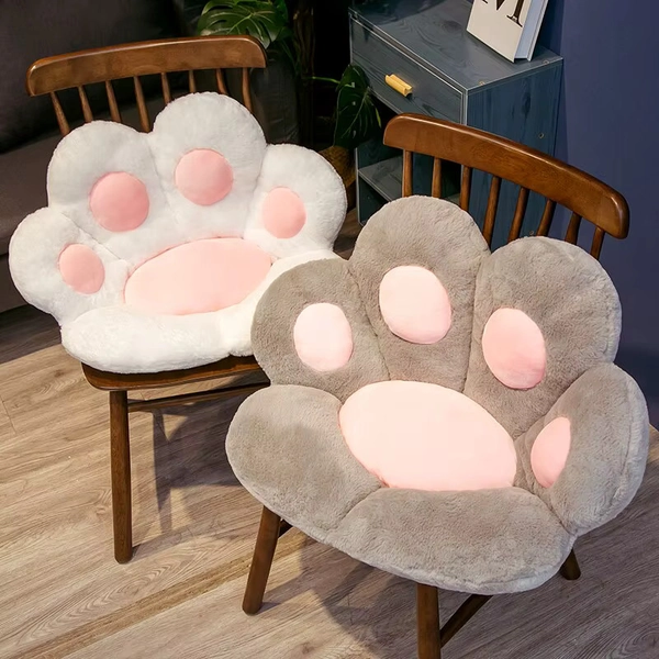 Kawaii Cat Paw Plush Cushion Chair Pillow