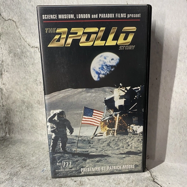THE APOLLO STORY - VHS video Science Museum presented by Patrick Moore