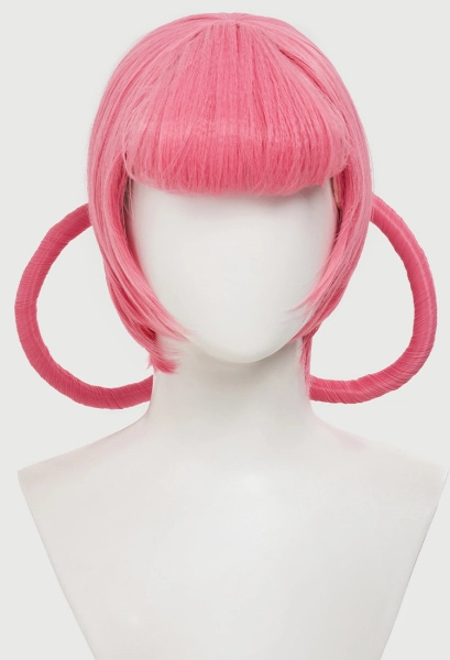 PM Nurse Style Joy Cosplay Wig Long Pink Wig