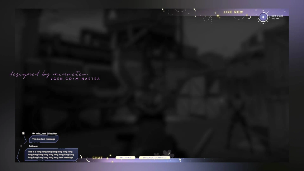 Minimal Animated Gameplay Overlay by minaetea (@minaetea)