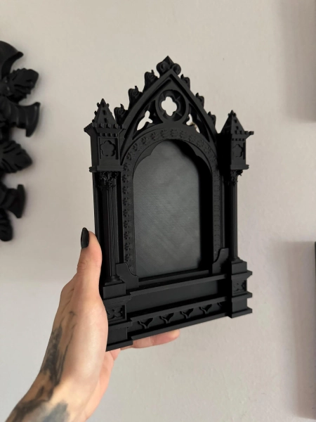 Gothic Cathedral Window Photo Frame Wall Art for Dark Aesthetic Gothic Home Decor Gift for Fantasy Lovers
