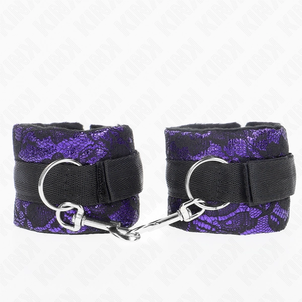 KINK - SHORT VELVET LACE WRIST RESTRAINTS