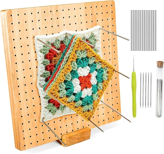 Wooden Crochet Block Board