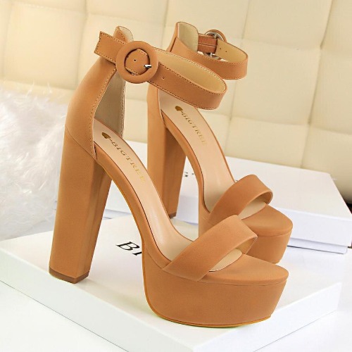 Sugarbaby Heels - Brown / 7