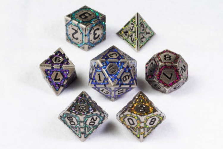 Cybernetic Enhancements Polyhedral Dice Set