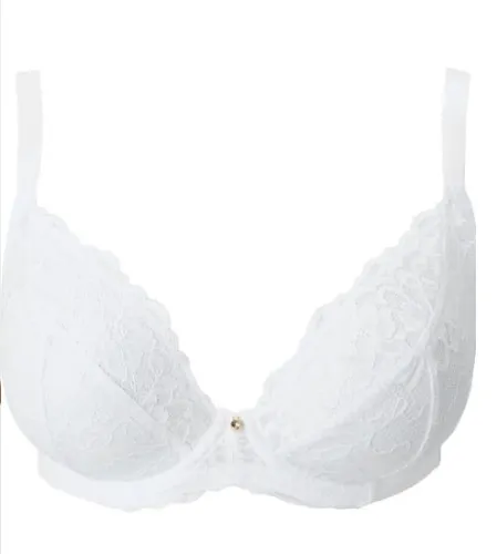Sexy Lace Fuller Bust Non Padded Plunge Bra