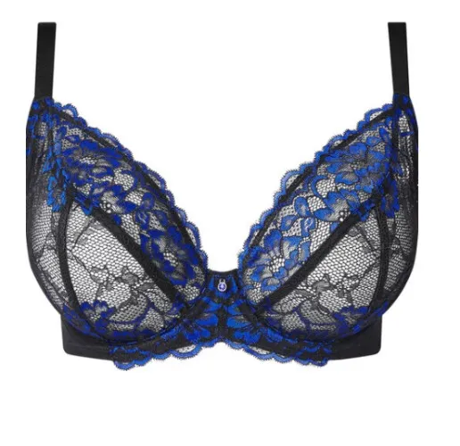 Sexy Lace Fuller Bust Non Padded Plunge Bra