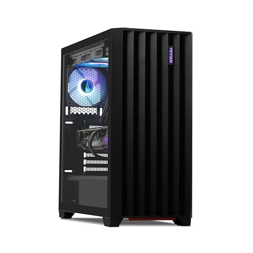 YEYIAN Phoenix Gaming Desktop PC Computer,Intel Core I7 13700F 5.2 GHz,RTX 4070 Super 12GB,16G DDR5 5600RAM,1TB SSD,WiFi 6,Bluetooth 5.2,RGB Fanx6,RGB Keyboard&Mouse&Mouse Pad,W11 Home, Black - i7-13700F | RTX 4070 Super