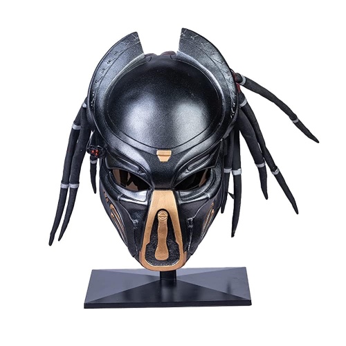 Predator Mask Movie Game 1:1 Helmet Resin Black Relica for Men Halloween Cosplay Costume