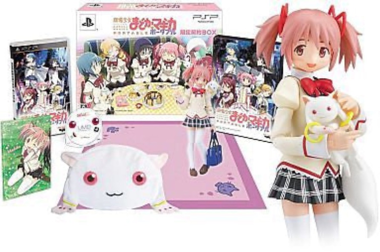 Puella Magi Madoka Magica Portable - Mahou Shoujo Madoka★Magica - Kaname Madoka - Kyuubey - Figma #SP-039 - School Uniform ver. - Pre Owned