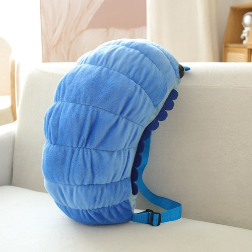 Kawaii Isopod Plush Backpack | Blue