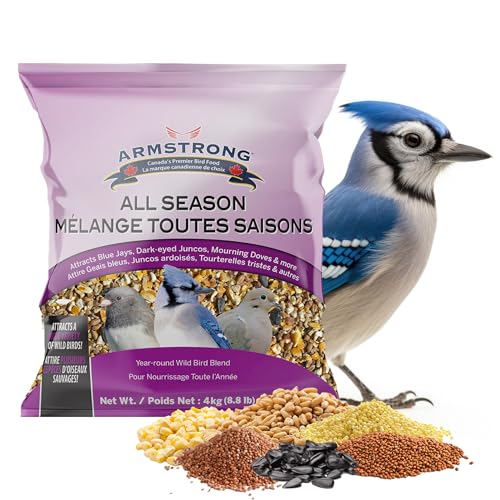 Armstrong All Season Blend, Premium Wild Bird Seed Mix, 4KG (8.8LB) Bag