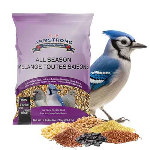 Armstrong Feather Treat All Season Wild Bird Food Blend, Wild Bird Seed Mix, 7KG (15lbs) Bag