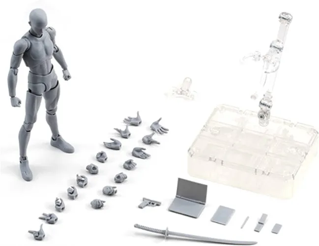 PINNKL acción Dibujo, Action Decor DIY Arts Articulación Completa Muñeco movible Modelo Juguete, Figuras colección muñecas acción Juguete Modelo muñeca óvil