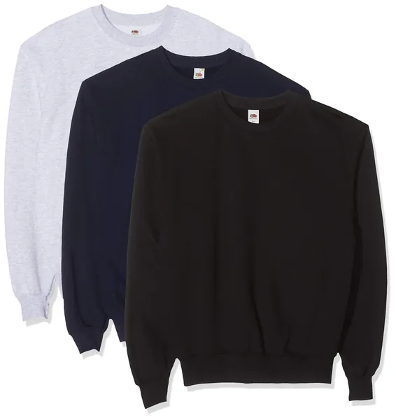 Fruit of the Loom Herren Sweatshirt (3er Pack)