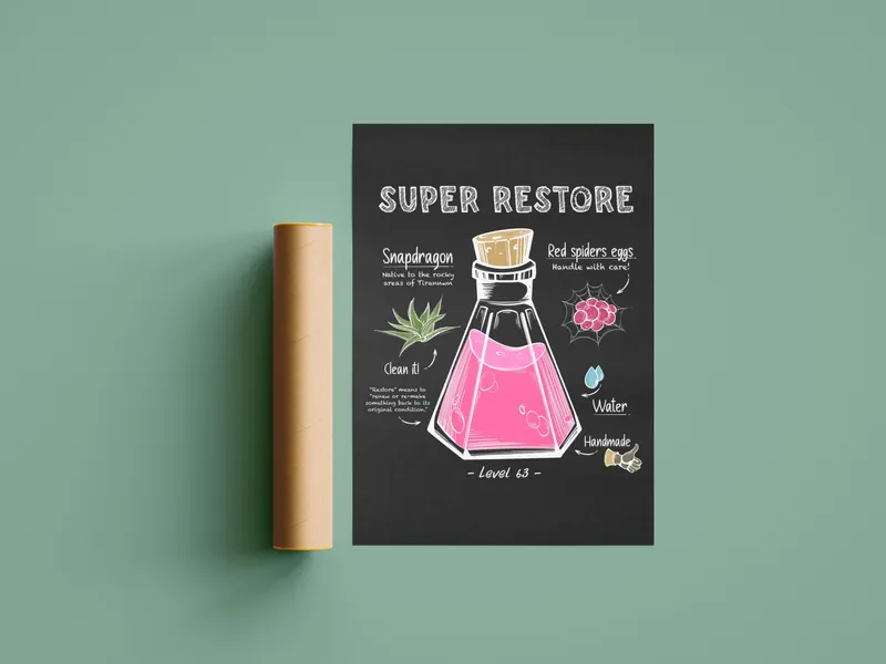Super Restore Recipe - Poster - Osrs