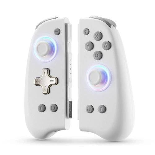 DOYOKY: Classic RGB Joycon Slim Edition - White