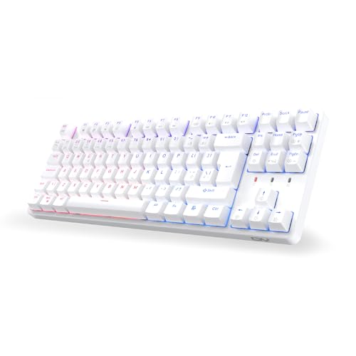 CIY: Mechanical Gaming Keyboard (White and Red Switch) - White