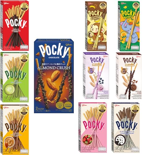 Pocky: Chocolate Biscuit Sticks Set of 10 Flavour Variety Pack
