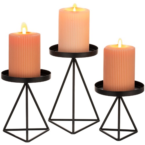 Modern Holders for three candles