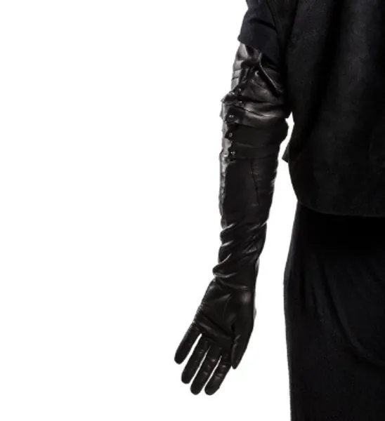 Montserrat Rivet Leather Gloves