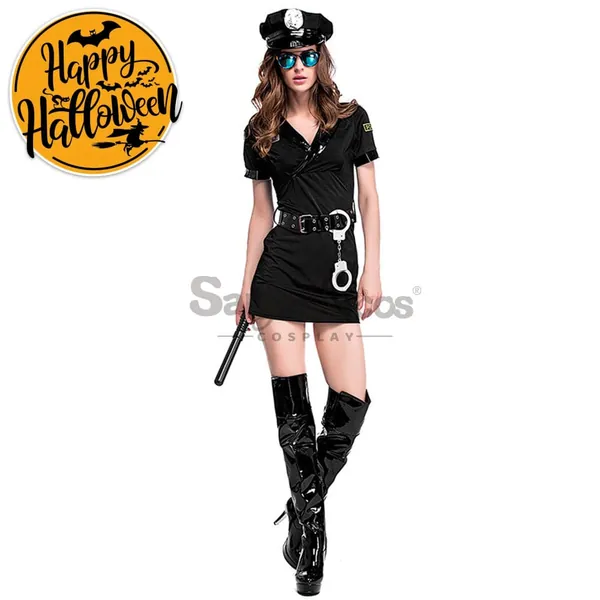 【In Stock】Halloween Cosplay Policewoman Cosplay Costume