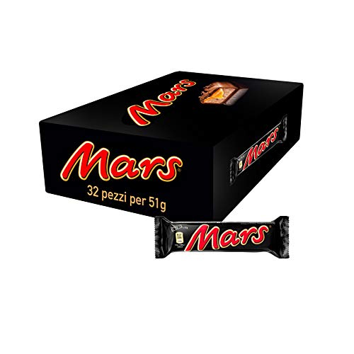 Mars Barretta con Caramello Ricoperta al Cioccolato, 32 Barrette X51G (1632G) - Vecchia versione