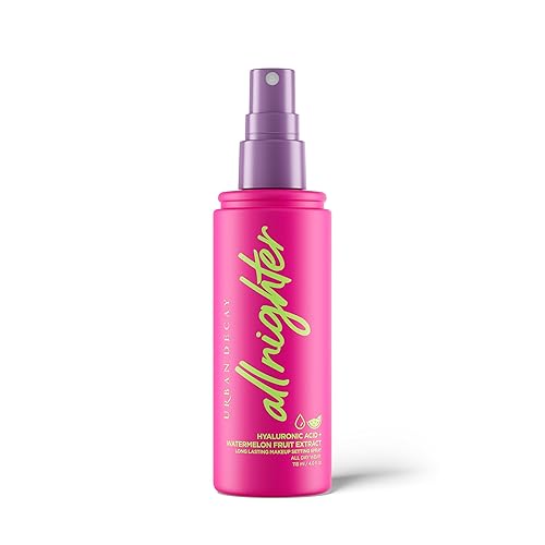 Urban Decay All Nighter Hyaluronic Acid Waterproof Dewy Setting Spray for Face, Hydrated Finish, Long-lasting, Smudge-proof & Transfer-resistant Makeup, Oil-free - 4 Fl Oz (Pack of 1)
